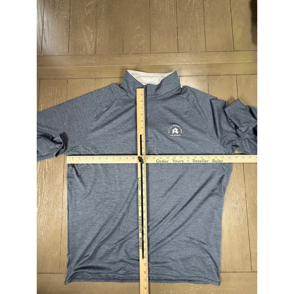 Peter Millar Quarter Zip The Riviera Men XL Blue 81st US WomenOpen Crown Crafted